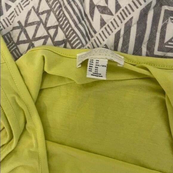 Plus Size Neon green/yellow Forever22 Bodysuit - Picture 5 of 5